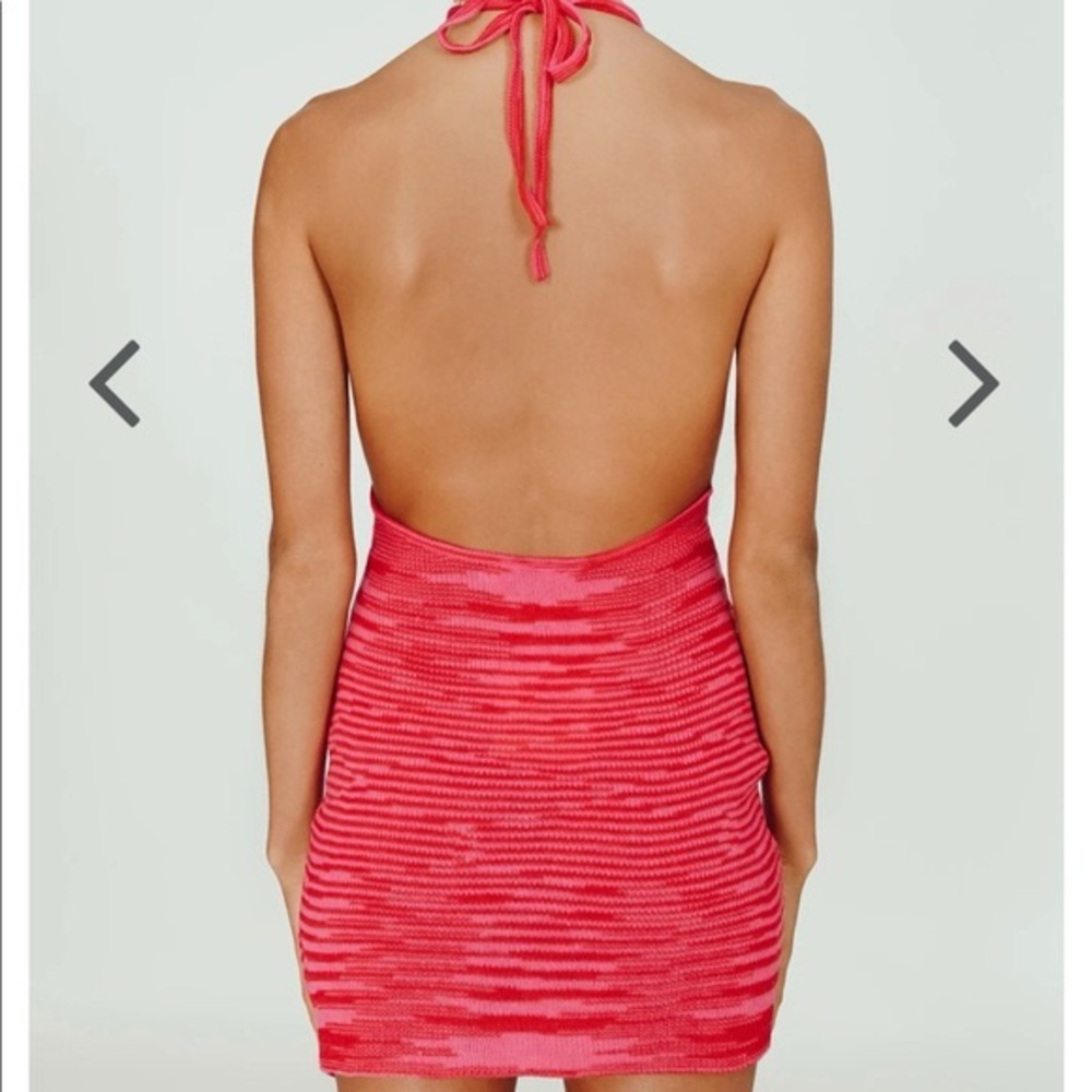 VRG GRL Pink Halter Neck Dress